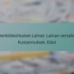 Henkilökohtaiset Lainat: Lainan vertailu, Kustannukset, Edut