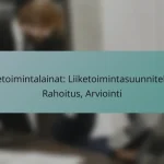 Liiketoimintalainat: Liiketoimintasuunnitelma, Rahoitus, Arviointi