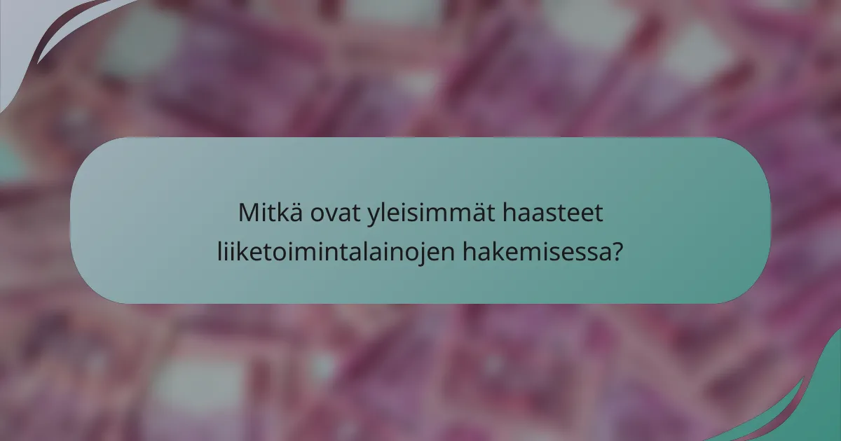 Mitkä ovat yleisimmät haasteet liiketoimintalainojen hakemisessa?
